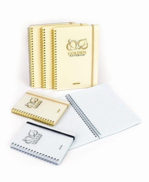 Kołozeszyt (kołobrulion) Mintra Golden&Silver A5 80k. 80g linia (92648) Kołozeszyt (kołobrulion) Mintra Golden&Silver A5 80k. 80g linia (92648)
