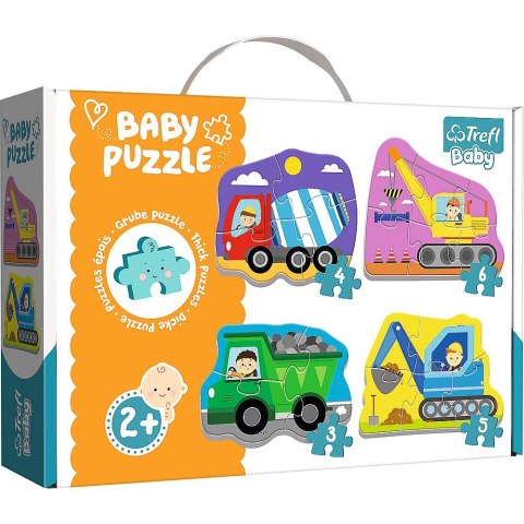 Puzzle Trefl puzzle baby classic pojazdy na budowie 3, 4, 5, 6 el. (36072) Puzzle Trefl puzzle baby classic pojazdy na budowie 3, 4, 5, 6 el. (36072)
