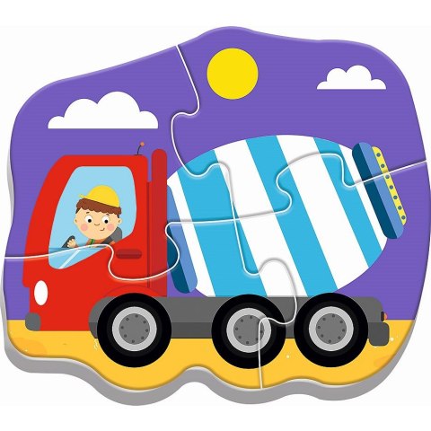 Puzzle Trefl puzzle baby classic pojazdy na budowie 3, 4, 5, 6 el. (36072) Puzzle Trefl puzzle baby classic pojazdy na budowie 3, 4, 5, 6 el. (36072)