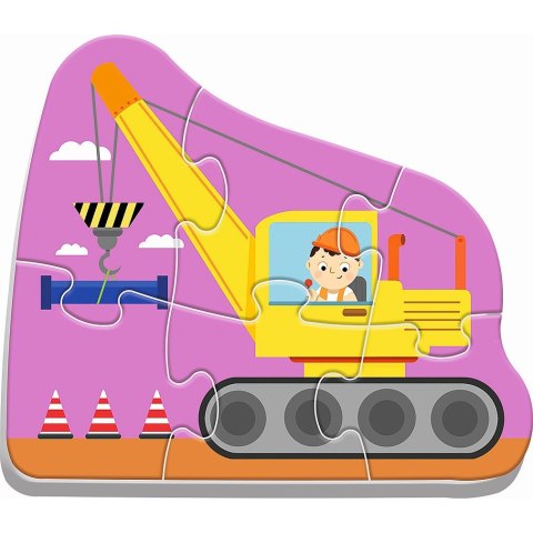 Puzzle Trefl puzzle baby classic pojazdy na budowie 3, 4, 5, 6 el. (36072) Puzzle Trefl puzzle baby classic pojazdy na budowie 3, 4, 5, 6 el. (36072)