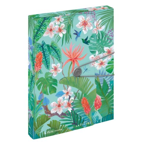 Teczka z szerokim grzbietem na gumkę Ladylike Jungle A4 Herlitz (50044085) Teczka z szerokim grzbietem na gumkę Ladylike Jungle A4 Herlitz (50044085)