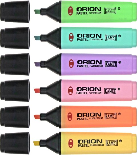 Zakreślacz Kamet pastel ORION, mix 1,0-5,0mm (6 kol) Zakreślacz Kamet pastel ORION, mix 1,0-5,0mm (6 kol)