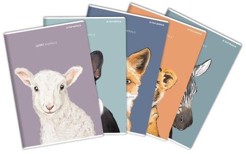 Zeszyt Top 2000 SWEET ANIMAL A5 16k. 70g linia (400169486) Zeszyt Top 2000 SWEET ANIMAL A5 16k. 70g linia (400169486)