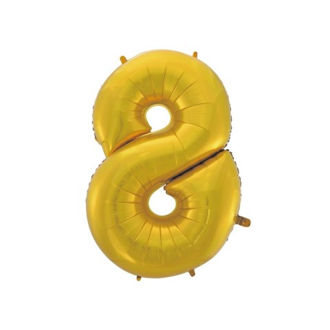 Balon foliowy Godan złoty matowy cyfra 8 45 cali 45cal (hs-c45zm8) Balon foliowy Godan złoty matowy cyfra 8 45 cali 45cal (hs-c45zm8)