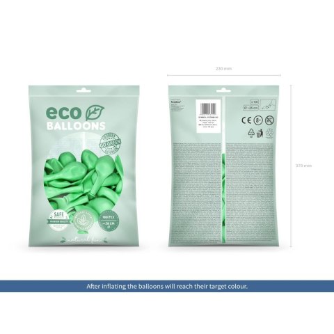Balon gumowy Partydeco Metalizowane Eco Balloons miętowy 260mm (ECO26M-103) Balon gumowy Partydeco Metalizowane Eco Balloons miętowy 260mm (ECO26M-103)