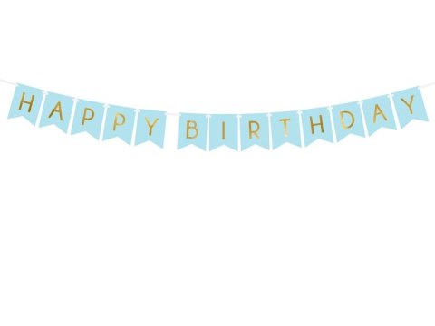 Girlanda Partydeco Baner Happy Birthday, j. niebieski, 15 x 175 cm (GRL57-001J) Girlanda Partydeco Baner Happy Birthday, j. niebieski, 15 x 175 cm (GRL57-001J)