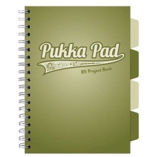 Kołozeszyt (kołobrulion) Pukka OLIVE GREEN B5 B5 B5 krata (3105)