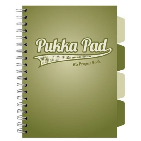Kołozeszyt (kołobrulion) Pukka OLIVE GREEN B5 B5 B5 krata (3105) Kołozeszyt (kołobrulion) Pukka OLIVE GREEN B5 B5 B5 krata (3105)