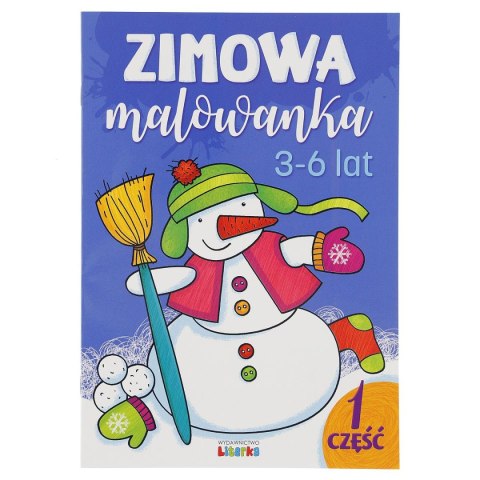 Książeczka edukacyjna Literka Zimowa malowanka część 1 Książeczka edukacyjna Literka Zimowa malowanka część 1