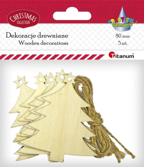 Ozdoba drewniana Titanum Craft-Fun Series zawieszka choinka (5903714533671) Ozdoba drewniana Titanum Craft-Fun Series zawieszka choinka (5903714533671)