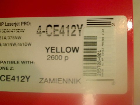 Toner 4Jets pro 400 / 300 ce412 HP yellow Toner 4Jets pro 400 / 300 ce412 HP yellow