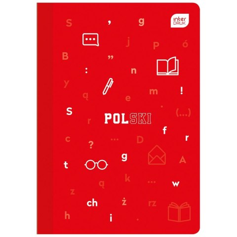 Zeszyt tematyczny Interdruk Język polski A5 60k. 70g linia