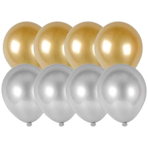 Balon gumowy Arpex mini efekt chromu złoty 130mm (KB4406ZLO) Balon gumowy Arpex mini efekt chromu złoty 130mm (KB4406ZLO)