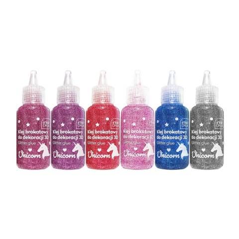 Klej artystyczny Interdruk UNICORN brokatowy 3D 5902277337085 200ml (20ml) Klej artystyczny Interdruk UNICORN brokatowy 3D 5902277337085 200ml (20ml)