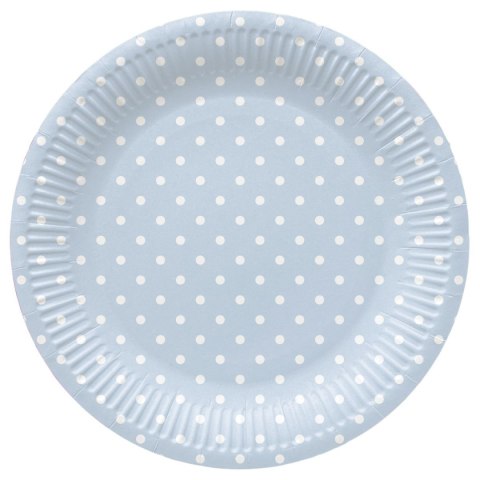 Talerz jednorazowy Paw Dots Light Blue śr. 230mm 8 szt (PPL8002205) Talerz jednorazowy Paw Dots Light Blue śr. 230mm 8 szt (PPL8002205)