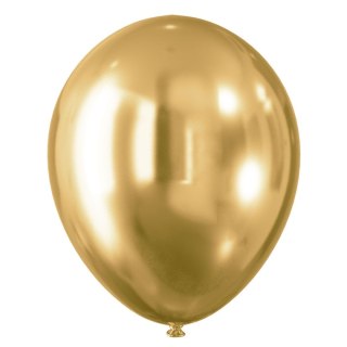 Balon gumowy Arpex efekt chromu złote (5 szt.) złoty 300mm (KB8726ZLO-2718)