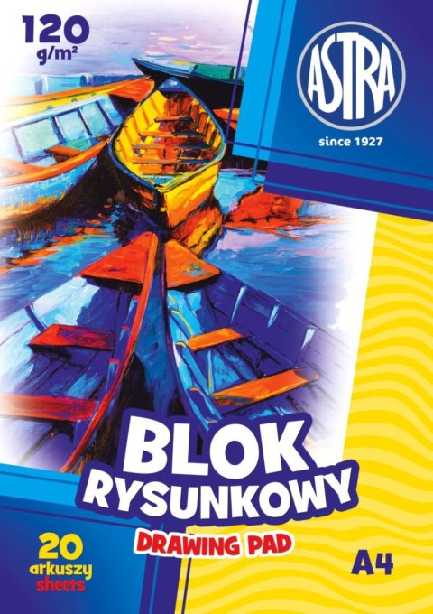 Blok rysunkowy Class Investment A4 biały 120g 20k Blok rysunkowy Class Investment A4 biały 120g 20k