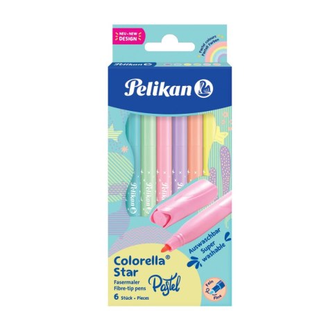 Flamaster Pelikan Colorella C302 pastel 6 kol. (822282) Flamaster Pelikan Colorella C302 pastel 6 kol. (822282)