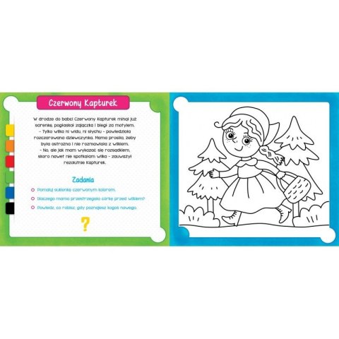 Książeczka edukacyjna Aksjomat Moja kolorowanka. W bajkach. Kredka segmentowa Książeczka edukacyjna Aksjomat Moja kolorowanka. W bajkach. Kredka segmentowa