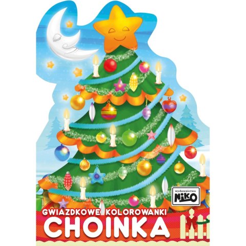 Książeczka edukacyjna Niko gwiazdkowe kolorowanki Choinka Książeczka edukacyjna Niko gwiazdkowe kolorowanki Choinka