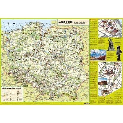 Mapa ścienna Demart Mapa w tubie - Polska dla dzieci Mapa ścienna Demart Mapa w tubie - Polska dla dzieci