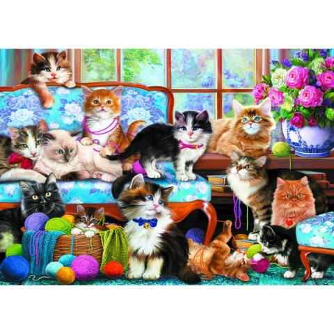 Puzzle Trefl Kocia rodzina 500 el. (37425) Puzzle Trefl Kocia rodzina 500 el. (37425)