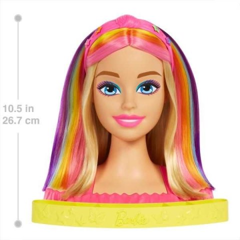 Zestaw piękności Barbie głowa do stylizacji neon blond (HMD78) Zestaw piękności Barbie głowa do stylizacji neon blond (HMD78)