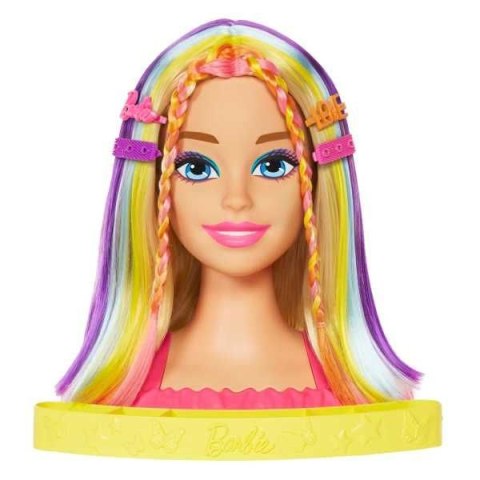 Zestaw piękności Barbie głowa do stylizacji neon blond (HMD78) Zestaw piękności Barbie głowa do stylizacji neon blond (HMD78)