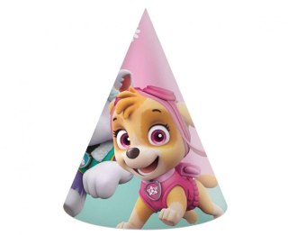 Czapka party Godan papierowe Paw Patrol: Skye & Everest, 6 szt. mix papier (94115)