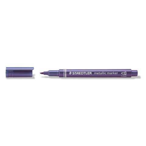 Marker permanentny Staedtler metaliczny, fioletowy metaliczny 1,0-2,0mm okrągła końcówka (8323-81) Marker permanentny Staedtler metaliczny, fioletowy metaliczny 1,0-2,0mm okrągła końcówka (8323-81)