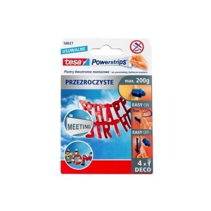 Plaster samoprzylepny Tesa powerstrips przezroczyste (58827-00000-00 TS) Plaster samoprzylepny Tesa powerstrips przezroczyste (58827-00000-00 TS)