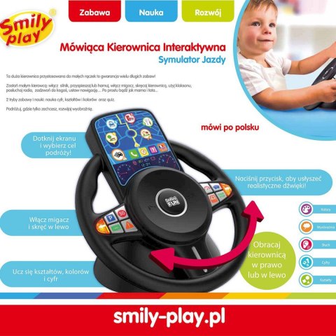 Zabawka edukacyjna Smily mówiąca kierownica (SP83676) Zabawka edukacyjna Smily mówiąca kierownica (SP83676)