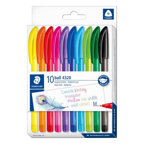 Długopis Staedtler trójkątny 4320 M mix 1,0mm (S 4320 MC10) Długopis Staedtler trójkątny 4320 M mix 1,0mm (S 4320 MC10)