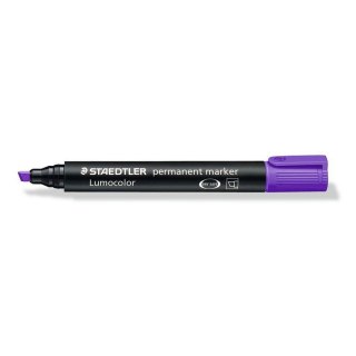 Marker permanentny Staedtler Lumocolor, fioletowy 2,0-5,0mm ścięta końcówka (S 350-6)