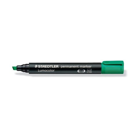 Marker permanentny Staedtler, zielony 2,0-5,0mm ścięta końcówka Marker permanentny Staedtler, zielony 2,0-5,0mm ścięta końcówka