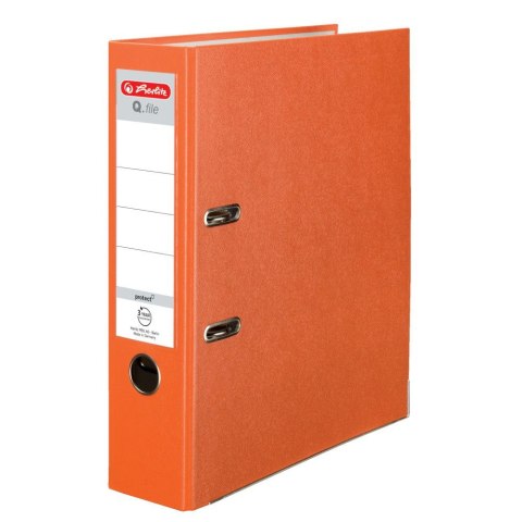 Segregator dźwigniowy Herlitz Q. file Standard A4 80mm pomarańczowy (0011178944) Segregator dźwigniowy Herlitz Q. file Standard A4 80mm pomarańczowy (0011178944)
