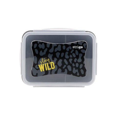 Śniadaniówka Strigo STAY WILD czarny (SSC267) Śniadaniówka Strigo STAY WILD czarny (SSC267)