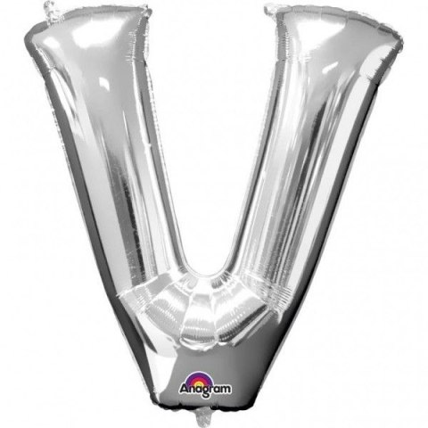 Balon foliowy Amscan litera V 16cal (3305401) Balon foliowy Amscan litera V 16cal (3305401)