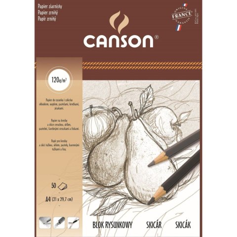 Blok rysunkowy Canson A4 biały 120g 25k (400024274) Blok rysunkowy Canson A4 biały 120g 25k (400024274)