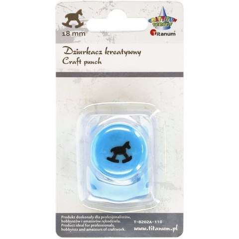 Dziurkacz ozdobny Titanum Craft-Fun Series 18mm konik na biegunach (T-8202A-110) Dziurkacz ozdobny Titanum Craft-Fun Series 18mm konik na biegunach (T-8202A-110)