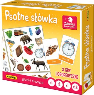Gra edukacyjna Adamigo PSOTNE SŁOWKA GŁOSKI CISZĄCE