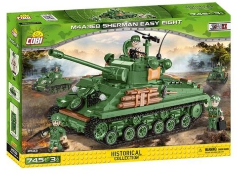 Klocki plastikowe Cobi HV WWII M4A3E8 Sherman Easy Eight (2533) Klocki plastikowe Cobi HV WWII M4A3E8 Sherman Easy Eight (2533)