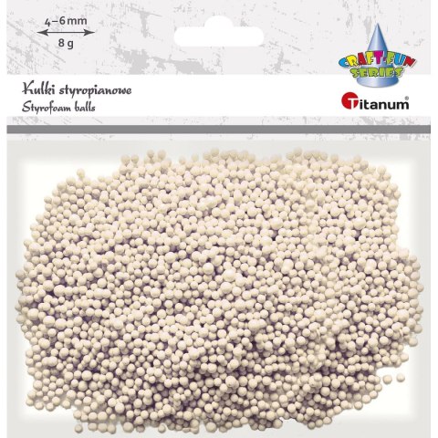 Ozdoba styropianowa Titanum Craft-Fun Series kulki (5mm/8g) Ozdoba styropianowa Titanum Craft-Fun Series kulki (5mm/8g)