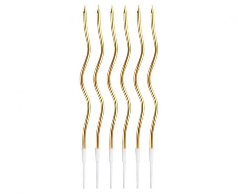 Świeczka urodzinowa Godan Świderki, metaliczne złote, 16 cm, 6 szt. (BH-SSMZ) Świeczka urodzinowa Godan Świderki, metaliczne złote, 16 cm, 6 szt. (BH-SSMZ)