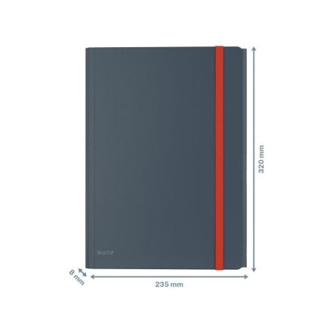 Teczka plastikowa na gumkę Cosy A4 szary ciemny Leitz (46190089) Teczka plastikowa na gumkę Cosy A4 szary ciemny Leitz (46190089)