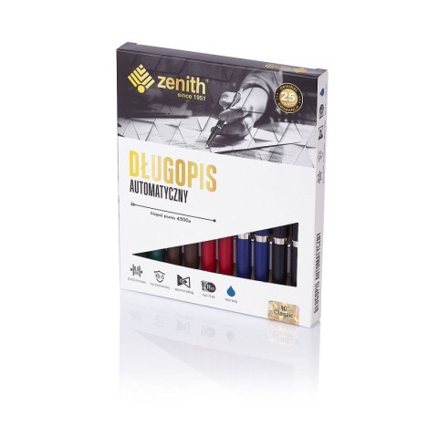 Długopis Zenith 4 Zenith nikiel niebieski 0,7mm Długopis Zenith 4 Zenith nikiel niebieski 0,7mm