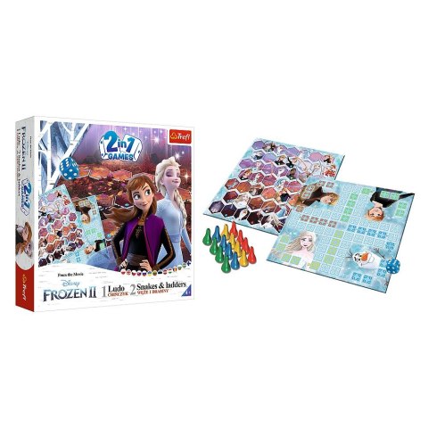 Gra planszowa Trefl Frozen 2 Gra 2w1 Chińczyk i Węże i drabiny Kraina Lodu 2 (02068) Gra planszowa Trefl Frozen 2 Gra 2w1 Chińczyk i Węże i drabiny Kraina Lodu 2 (02068)