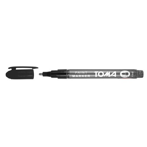 Marker olejowy Toma, srebrny 1,5mm okrągła końcówka Marker olejowy Toma, srebrny 1,5mm okrągła końcówka
