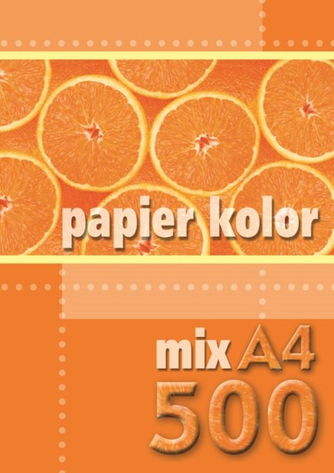 Papier kolorowy Kreska A4 mix 80g Papier kolorowy Kreska A4 mix 80g