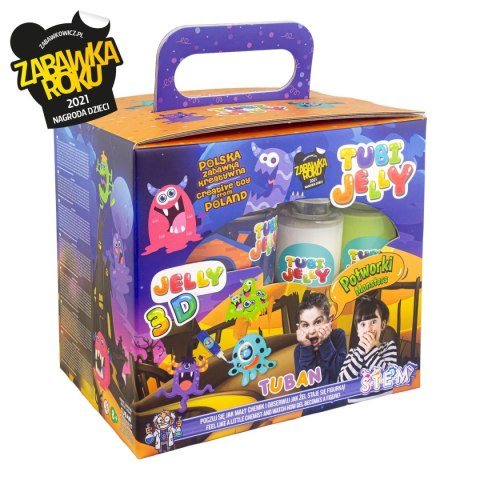 Zestaw kreatywny Tuban TUBI JELLY 6 KOLORÓW + MAŁE AKWARIUM POTWORKI (TU 3329) Zestaw kreatywny Tuban TUBI JELLY 6 KOLORÓW + MAŁE AKWARIUM POTWORKI (TU 3329)
